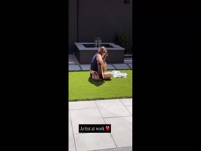 Allie Sherlock bikini guitar ass cheeks.