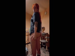 thoushallnotsimp Ass Cheek Flash Revealing Thong Under T-Shirt