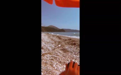 Doris Murati hot cleavage in sexy bikini