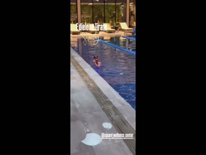 Delinda Disha's Tits in Tirane Pool