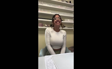 Georgia May Foote big boobs nail salon