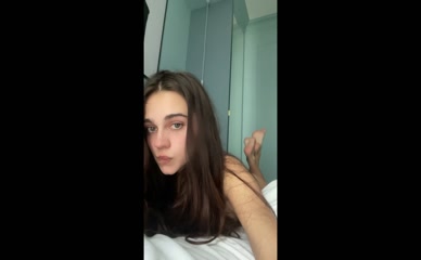 Thehouseoftea lying topless on bed