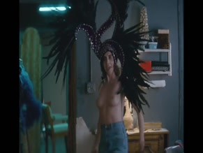 Alison Brie Topless Dancing Feather Headdress