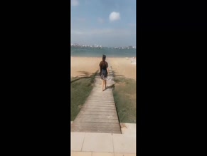 Shona Mcgarty Bare Ass Beach Walk
