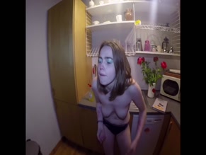 Daisy Waterstone topless kitchen collapse.