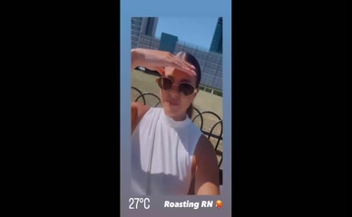 Imogen Thomas Topless Sunbathing