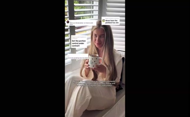 Liberty Poole: Bare stomach and cleavage visible in loungewear.