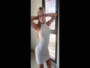 tslaraxx sheer dress cameltoe nipple slip