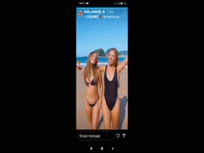 Twin Melody Beach Bikini Fun
