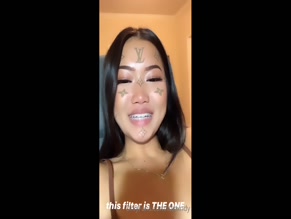 itscxndy topless selfie with filter