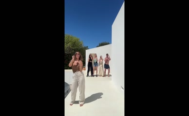 Frankie Bridge topless dance