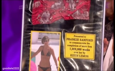 Frankie Bridge's Cum Rag Award