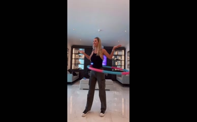 Christine McGuinness Hula Hooping Bikini Ass.