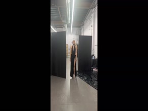 Cameron Brink sideboob dress reveal