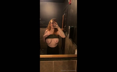 annalally exposed tits bathroom selfie