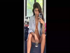 Mia Khalifa nude selfie with coffee cup