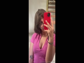 ariadnasanchez: cleavage selfie mirror