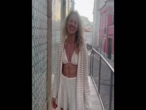 Shantel VanSanten bikini top street flash