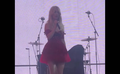 Mckenna Grace twerks in short dress.