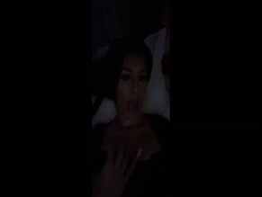 Melina_polska: Explicit display of lewd tongue and cleavage.