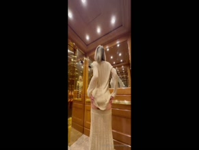 elenakamperi exposes bare ass in elevator