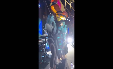 Grace Chatto's Ass-Revealing Catsuit Performance
