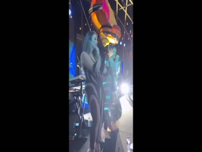 Grace Chatto's Ass-Revealing Catsuit Performance