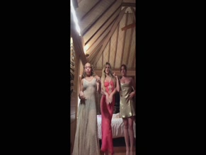 Kenzie Ziegler and friends dance in revealing dresses