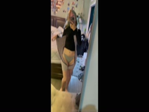msc_adventures unzipping her dress showing sexy thong and shaking her ass
