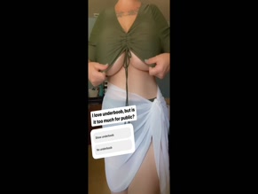 Winter Michelle Underboob Tease