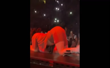 Billie Eilish Ass Up on Stage