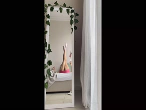 Zeynep Ece Legs Up Mirror Selfie