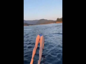 Jane Widdop bikini dive.