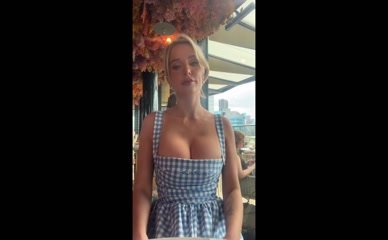 Helen Flanagan's Big Tits in Gingham Dress