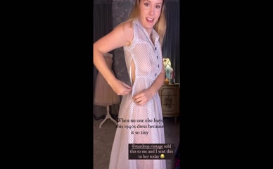 Nikki Harding visible nipples and pubic outline through sheer garment.