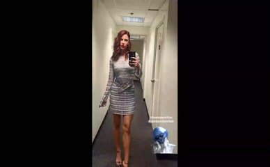 Courtney Hope dress mirror selfie