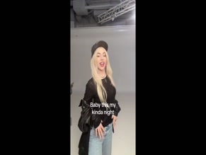 Ava Max sheer top braless