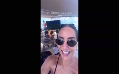 Frankie Bridge bikini boat trip