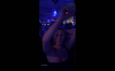 Rosie Bentham topless clubbing