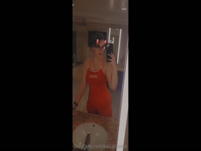 kaisamoree Mirror Selfie in Red Romper