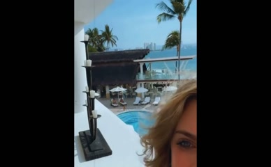 Anne Winters bikini cleavage tease
