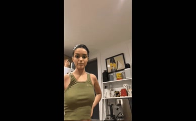 Rachel Zegler00:00: Rachel Zegler's erect nipples visible through her green tank top