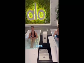 JoJo Ice Bath Cleavage