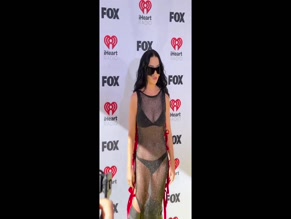 Katy Perry Nipple Slip Fishnet Dress