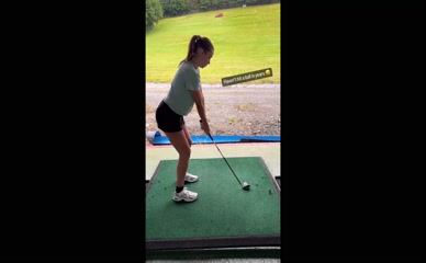 Una Healy Golf Swing Ass Focus