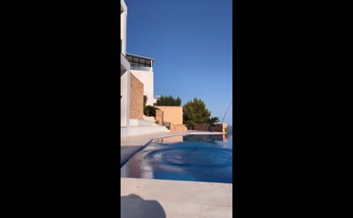 Gina Llebaria topless dive.