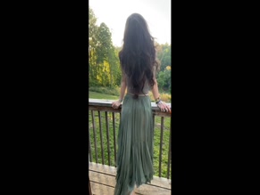 Fmottrn large breasts and sheer skirt showing ass