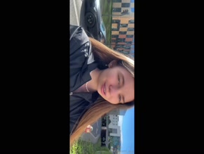 ialice clothed street selfie video