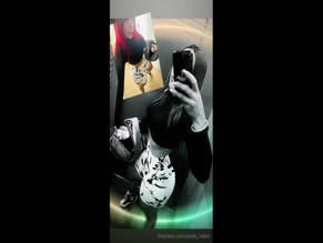yessik_rabbit elevator selfie, helmet, crop top, shorts