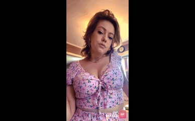 LacieTheWife Smoking Cleavage Display